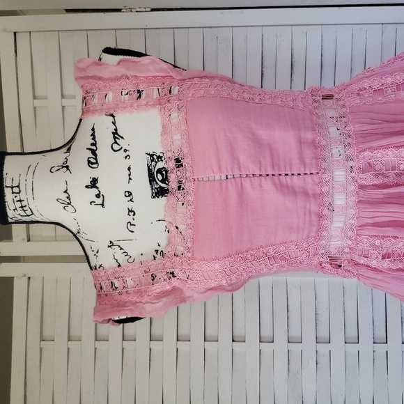 Free People Pnk Lace Sleeveless Mini Dress Size S - Picture 2 of 8